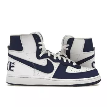 Nike Comme des Garons Homme Plus x Terminator High Navy Мужские кроссовки сине-белые Midnight-Navy FD4159-100 40