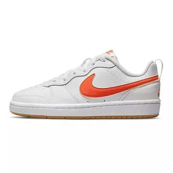 Nike Court Borough Low 2 GS Бело-оранжевые кроссовки Summit-White Sail BQ5448-114 35.5