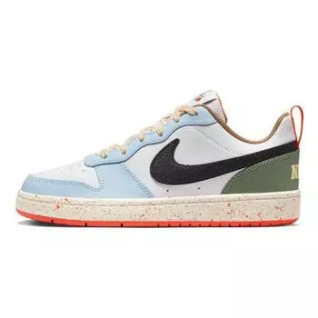 Кроссовки детские Nike Court Borough Low 2 GS White Alabaster Speckled Black Sail DX6052-101 35.5