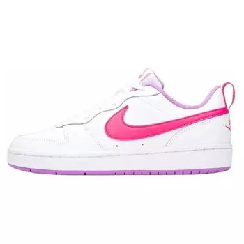 Nike Court Borough Low 2 GS White Hyper Pink Детские кроссовки Fuchsia-Glow BQ5448-111 38.5