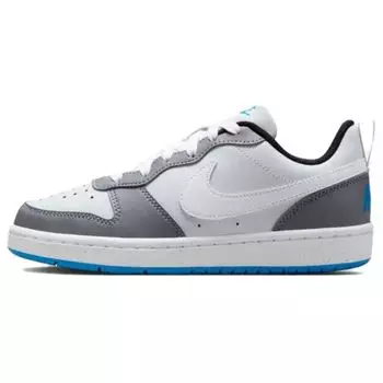 Nike Court Borough Low Recraft GS Platinum Cool Grey Photo Blue Детские кроссовки Белые DV5456-019 36