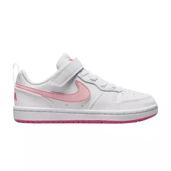 Nike Court Borough Low Recraft PS Белые детские кроссовки Pinksicle Arctic-Orange DV5457-111 28