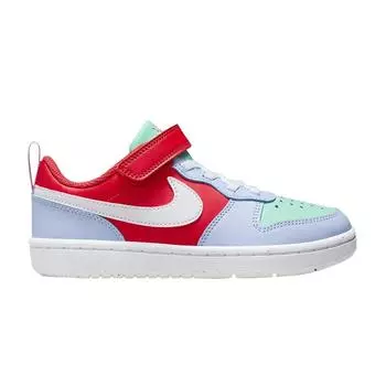 Nike Court Borough Low Recraft PS Cobalt Bliss Track Красные детские кроссовки Blue Emerald-Rise White DV5457-400 35