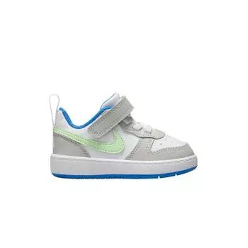 Nike Court Borough Low Recraft TD Light Iron Ore Vapor Green Детские кроссовки Серо-Белый Фото-Синий DV5458-005 22