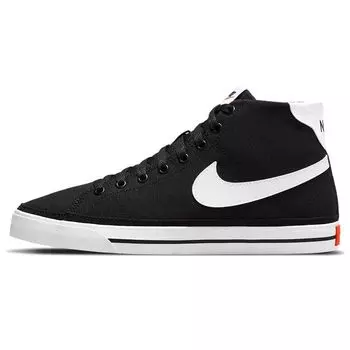 Nike Court Legacy Canvas Mid Черно-белые женские кроссовки Team-Orange DD0161-001 35.5