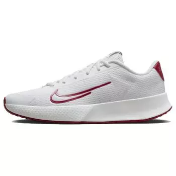 Кроссовки мужские NikeCourt Vapor Lite 2 HC Белый Отблеск Угля Благородный Красный DV2018-102 44.5
