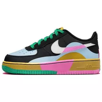 Nike Детские кроссовки Air Force 1 LV8 2 GS Dance разноцветные, черные, светло-арсенальные, синие FJ3288-001 37.5