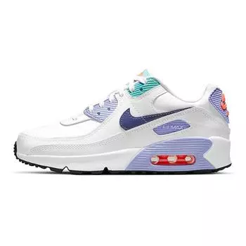 Nike Детские кроссовки Air Max 90 SE 2 GS White Dark Purple Dust Light-Thistle Copa CZ4500-100 35.5