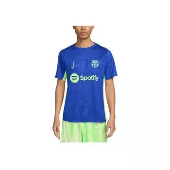 Nike Dri-Fit Academy FW24 Pro Третий FC. Футболка с круглым вырезом серии Barcelona, короткий рукав, мужская футболка, синий FQ2544-418 XL