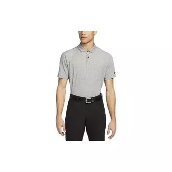 Nike Dri-Fit Solid Casual с коротким рукавом поло рубашка мужская топы серый FJ1643-010 XL