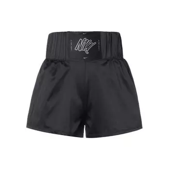 Nike Dri-Fit Solid Logo Print Training Regular Shorts Женские шорты Черные AQ7894-010 XL