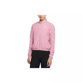 Nike Dri-FIT Swoosh Run Светоотражающий логотип Печать Складная куртка с воротником-стойкой Женская куртка Розовая DD4926-630 M