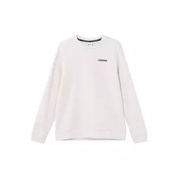 Nike Dri-Fit Track Club Logo быстросохнущая беговая толстовка с круглым вырезом для мужчин, топы, фотонно-серый FB5510-025 M