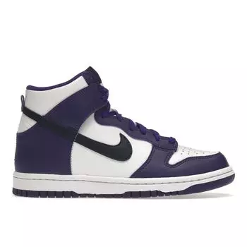 Nike Dunk High GS White Midnight Navy Детские кроссовки Фиолетовый электро-фиолетовый DH9751-100 36