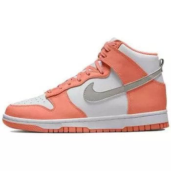 Nike Женские кроссовки Dunk High Salmon Orange Crimson-Bliss White DD1869-600 38.5