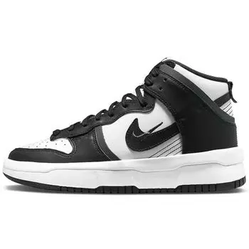 Nike Dunk High Up Белые Черные Женские Кроссовки Темно-Дымчато-Серые DH3718-104 41