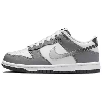 Nike Dunk Low Cool Grey (GS) Детские кроссовки Summit-White Белый Светло-Дымчатый-Серый HM9617-001 36