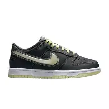 Nike Dunk Low GS Halloween - Светящиеся в темноте детские кроссовки Серый Железный-Серый Лайм-Лед HQ3569-068 35.5