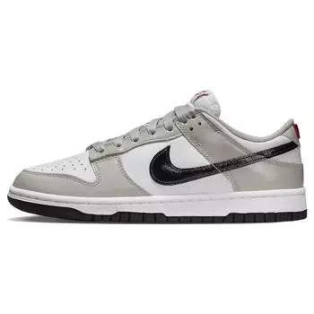 Nike Dunk Low Light Iron Ore Черные женские кроссовки Серо-Белый университетский красный DQ7576-001 35.5