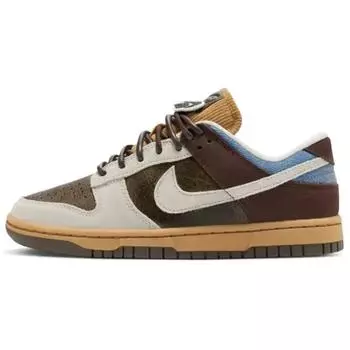 Nike Dunk Low Любовь и мир (Женский) Женские кроссовки коричневые кремово-синие HQ3459-212 36