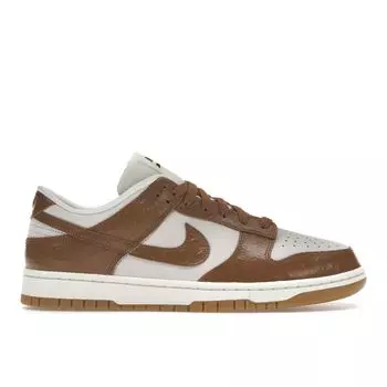 Кроссовки женские Nike Dunk Low LX Ale Brown Ostrich Phantom Sail Metallic-Gold FJ2260-001 35.5