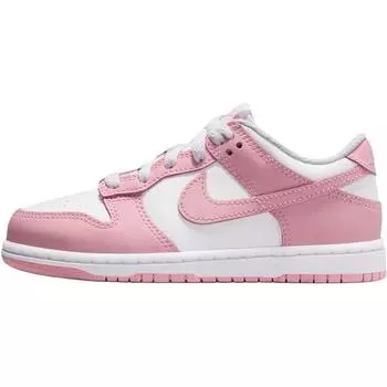 Nike Dunk Low PS Средний Мягкий Розовый Детские Кроссовки Белый FB9108-125 32