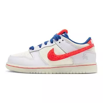 Nike Dunk Low PS Year of the Rabbit — детские кроссовки White Rabbit Candy Crimson Varsity-Royal Sail FD4624-161 28