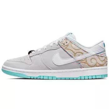 Nike Dunk Low SE Barber Shop — серые мужские кроссовки DH7614-500 44