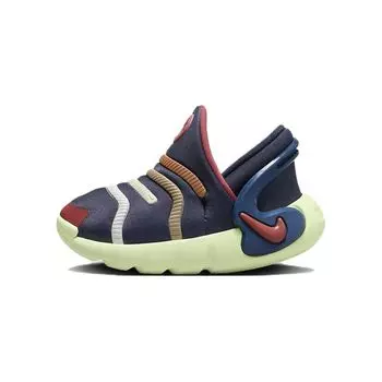 Nike Dynamo 2 EasyOn Thunder Blue Barely Volt Amber Brown Adobe (я) Детские кроссовки FD0554-400 19.5