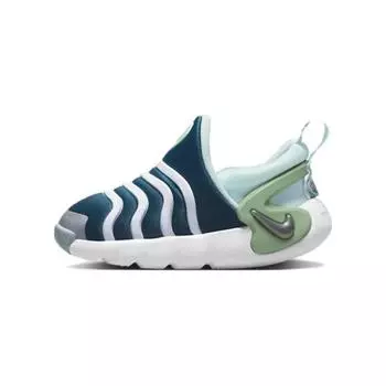 Nike Dynamo Go SE TD Valerian Blue Enamel Green Детские кроссовки Glacier-Blue Metallic-Silver DV0547-400 21