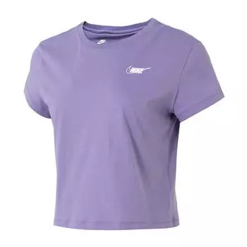 Nike Дышащая повседневная футболка с коротким рукавом женская фиолетовая HF9457-527 S