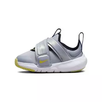 Nike Flex Advance SE TD Wolf Grey Optic Yellow Детские кроссовки Черно-белые DQ0513-001 21