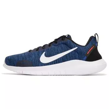 Nike Flex Experience Run 12 Extra Wide Astronomy Blue Мужские кроссовки Черный Hyper-Crimson Белый DV0744-401