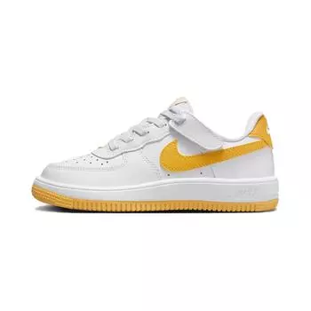 Nike Force 1 Low EasyOn PS Белые университетские золотые детские кроссовки FN0237-109 32
