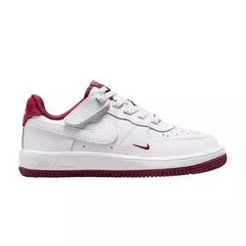 Nike Force 1 Low LV8 EasyOn PS Белые Командные Красные Детские Кроссовки HF5510-100 33.5