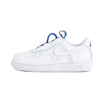 Nike Белые детские кроссовки Force 1 Toggle PS Hyper Royal CU5287-100 28