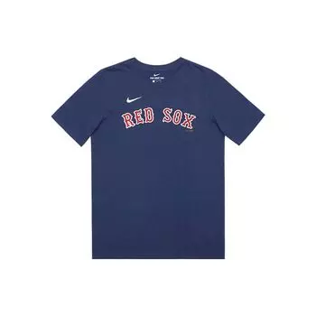 Nike Футболка MLB с коротким рукавом и принтом букв и цифр Футболка Boston Red Sox Bogaerts 2 American Vintage Kids Tops Темно-синяя 3Z3B7SAG2-BOSXB M