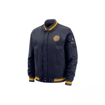 Nike Golden State Warriors City Edition Баскетбольная тканая куртка мужская верхняя одежда темно-синяя AH5277-471 M