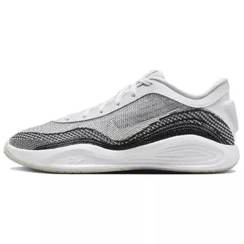 Nike GT Hustle Academy Белые Черные Светло-бежевые Унисекс Кроссовки FJ7791-100 43
