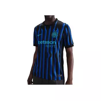 Nike Интер Милан Dri-Fit Модная Удобная Мягкая Приятная к коже Универсальная Футболка с коротким рукавом Мужские топы HJ4591-439 M