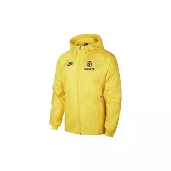 Nike Inter Milan Повседневная спортивная куртка с капюшоном Мужская верхняя одежда Желтый CK0646-719 M