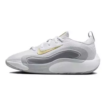 Nike IsoFly GS белые серые золотые детские кроссовки Cool-Grey Wolf-Grey Metallic-Gold-Star FN4384-100 38.5