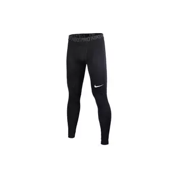 Nike Эластичные обтягивающие спортивные брюки с напечатанным логотипом, мужские брюки черного цвета 838067-010 L