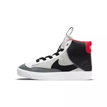 Nike Кеды для скейтборда Blazer 77 SE D со средней высотой верха Черные Серые Белые для детей 3-7 лет 28