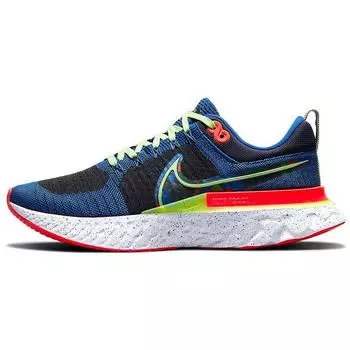 Nike Келли Анна Лондон x React Infinity Run Flyknit 2 AIR. Мужские кроссовки Run Past The Future Blue Obsidian Racer-Blue CZ3602-400 46