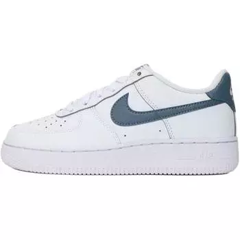 Nike Кроссовки Air Force 1 GS Белые Грозовой Синий Детские Металлик-Серебристый FV5948-121 36