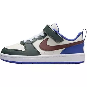 Nike Кроссовки Court Borough Low Recraft PS Vintage Green Dark Pony Kids кремового цвета Sail DV5457-300 28