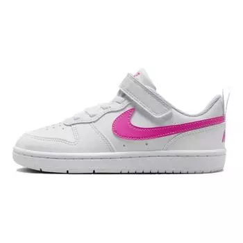 Nike Кроссовки Court Borough Low Recraft PS White Laser Fuchsia для детей DV5457-113 28