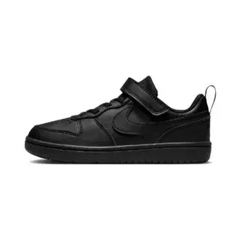 Nike Кроссовки Court Borough Low Recraft PS Triple черные детские DV5457-002 28