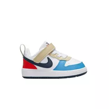 Nike Кроссовки Court Borough Low Recraft TD White Thunder Blue Light Crimson Baby Blue-Beyond DV5458-124 26
